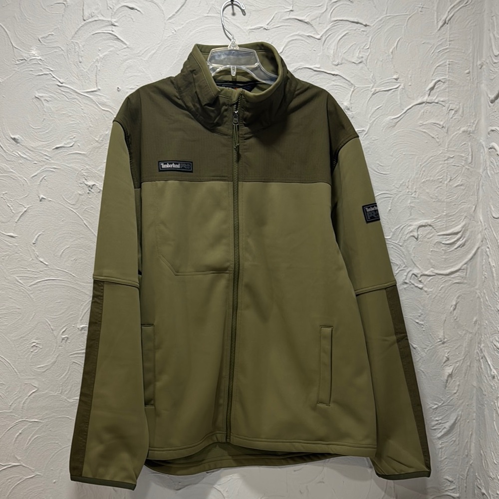 Timberland Pro Men's Full Zip Olive Green Fleece Jacket - Sizes: L, XL, XXL